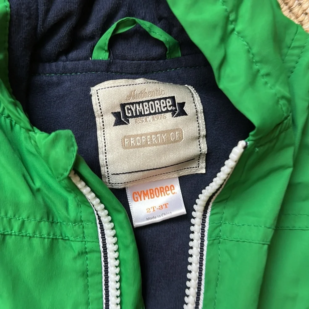 Carters/Gymboree hooded 3T full zip up jacket and hoodie - grey and green